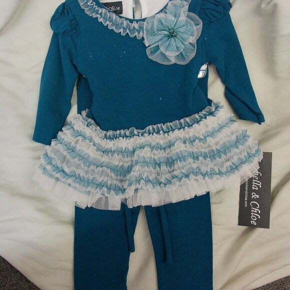 Isobella & Chloe Other - Teal Baby Outfit by Isobella and Chloe